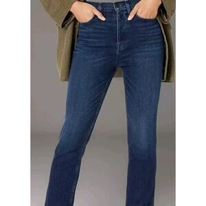 $195 NWT HUDSON Sz31 HOLLY HIGH RISE Straight ANKLE JEANS A109 Please Read